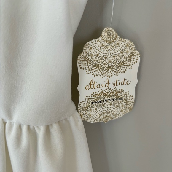 Altar’d State White Flutter Sleeve Mini Dress - Picture 5 of 10